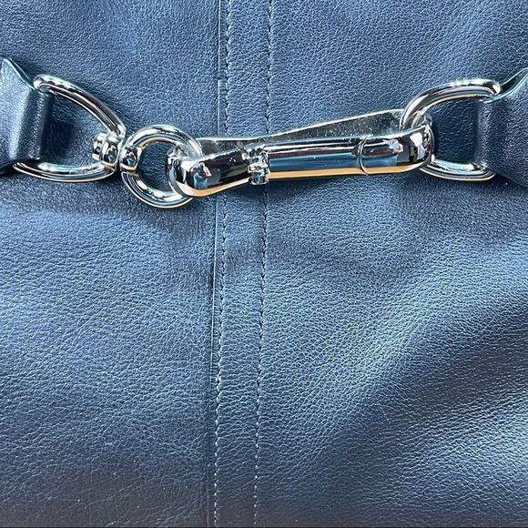 Coach Carryall Hampton Large Tassel Black Leather Satchel Hand Bag Classic Tote - Picture 10 of 10